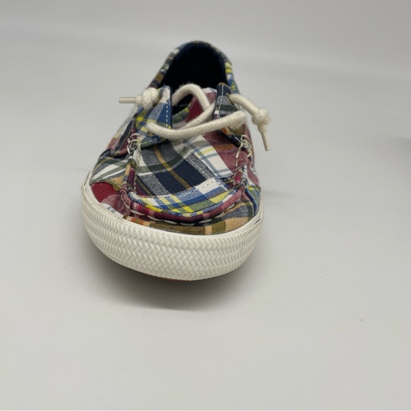 Women's Sperry Lounge Away Madras Boat Shoes Plaid Top-Slider Size 8 - Picture 8 of 14